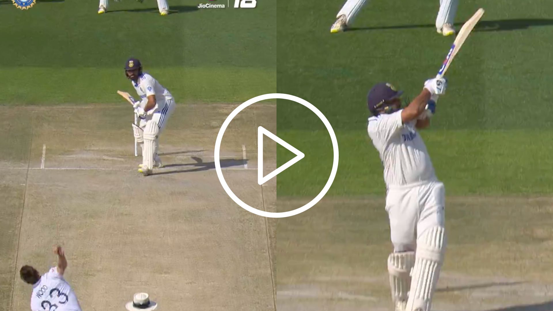 [Watch] Rohit Sharma Smacks Mark Wood's 152KPH Thunderbolt For A Huge Six